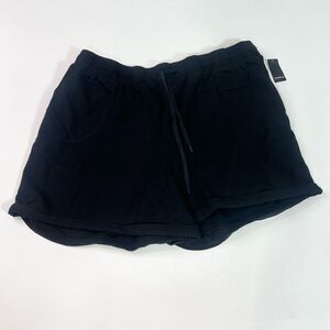 Torrid Shorts Womens 4 Black Rolled Hem Drawstrings Cotton Adjustable Waistband